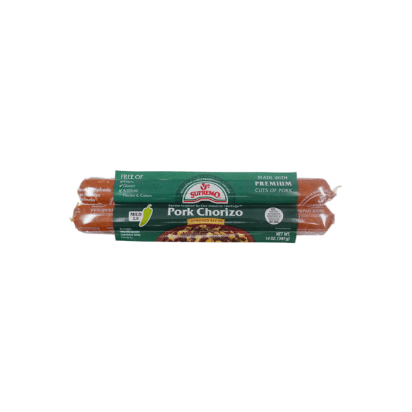 V & V Supremo Chorizo de Puerco Medio Picante 14 oz