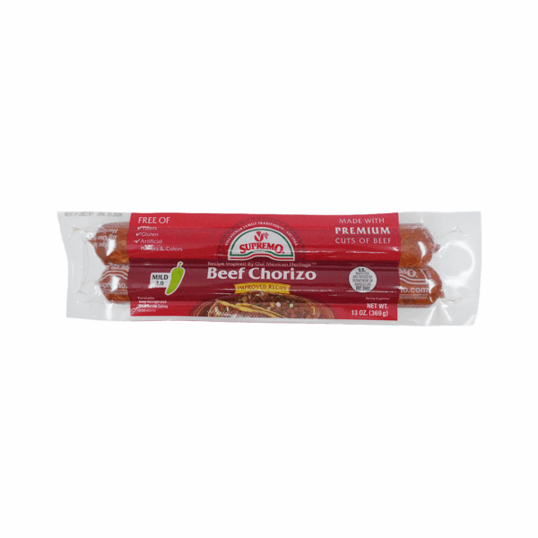V & V Supremo Chorizo de Rez Medio Picante 13 oz
