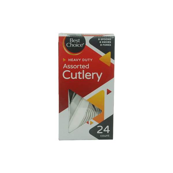 Best Choice Asorted Cuttery 24 cnt