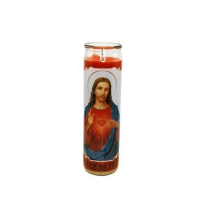 Veladora Sagrado Corazon Jesus Roja
