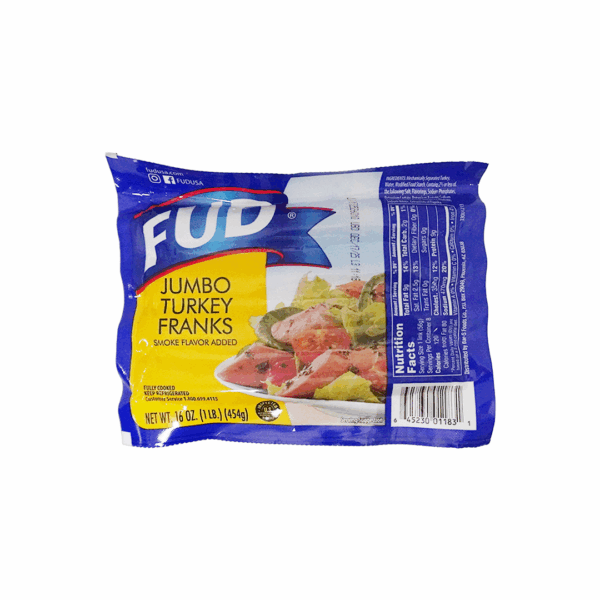 Fud Salchicha Jumbo De Pavo 16 oz