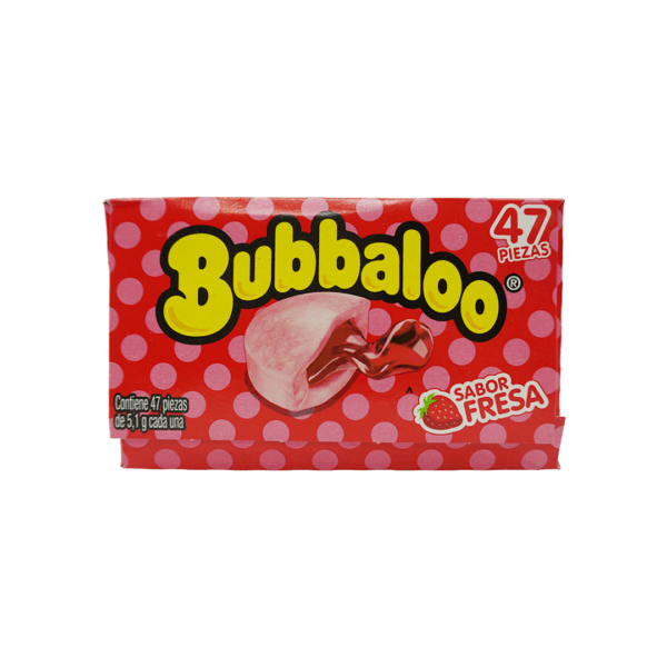 Adams Bubbaloo Fresa 47 pz