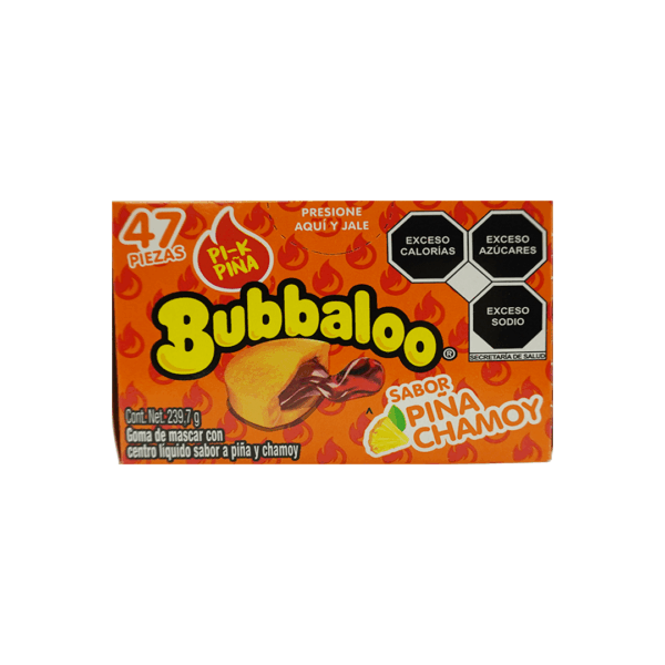 Adams Bubbaloo Pina chamoy 47 pz