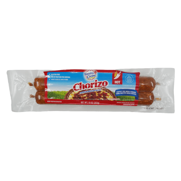 Nuestro Queso Chorizo de Puerco Picante 10 oz