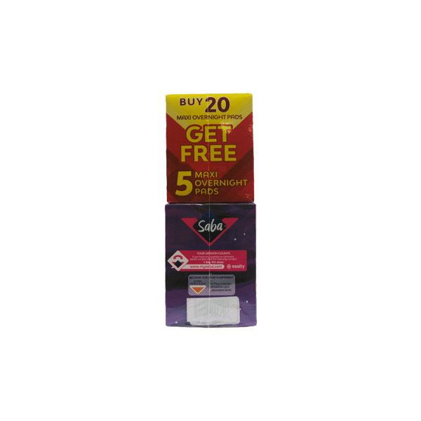Saba Buenas Noches Intima 20 pz