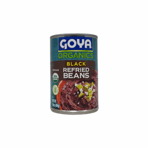 Goya Organic Black refried Beans 16 oz