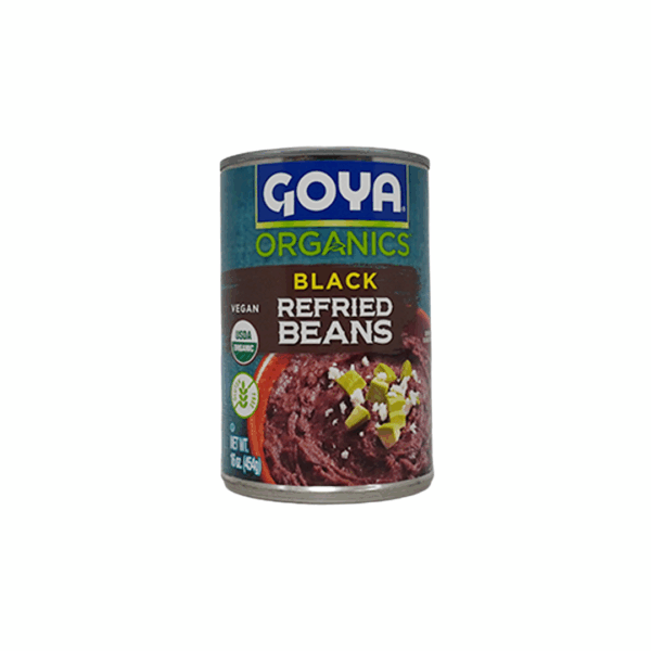 Goya Organic Black refried Beans 16 oz
