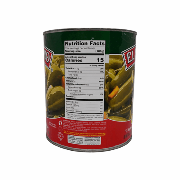 El Mexicano Jalapeno Entero 6 lb