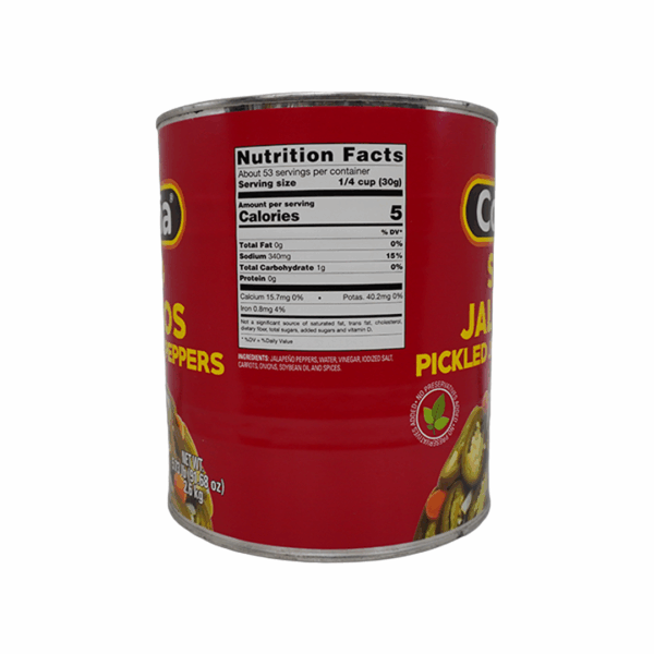 La Costena Chile Jalapeño en Rajas 5 lb