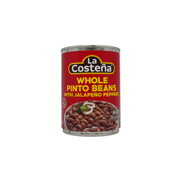La Costena Whole Pinto beans w Jalapeno 19.7 oz