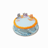 Pastel de blue 9" x 4" de 3 leches (order 3 days in advance)